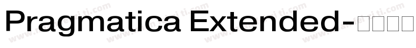 Pragmatica Extended字体转换